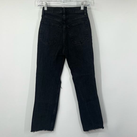 Abercrombie & Fitch The Ankle Straight Jeans Ultra High Rise SHORT - Picture 6 of 8